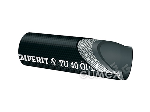 TU 40, 4/11mm, 40bar/-0,6bar, NBR/NBR-EPDM, -45°C/+100°C (Öle) -45°C/+70°C (Luft), schwarz, 